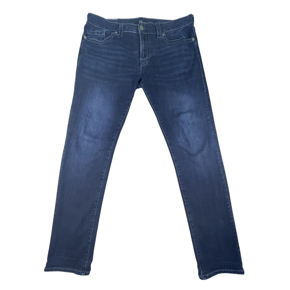 True Religion Jeans Mens‎ 36 Blue Rocco Relaxed Skinny Indigo Denim Five Pocket